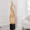Design Stehleuchte VIGNE 150cm natur recyceltes Massivholz handmade