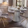 Design Stuhl DIVANI taupe Samt beiges Metallgestell