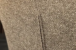 Design Stuhl LIVORNO taupe Strukturstoff schwarz Massivholz drehbar Auto-Return-Funktion