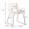 Design Stuhl MUSTANG beige Cord mit Armlehne schwarz Metallgestell