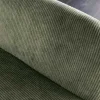 Design Stuhl MUSTANG grün Cord mit Armlehne schwarz Metallgestell