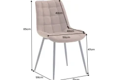 Design Stuhl ROADSTAR antik braun schwarze Metallbeine