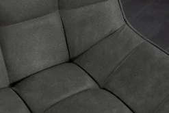 Design Stuhl ROADSTAR grau schwarze Metallbeine