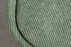 Design Stuhl SCANDINAVIA MEISTERSTÜCK grün Cord schwarz Metall-Gestell