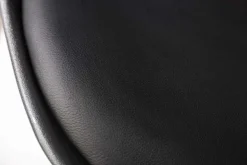 Design Stuhl SCANDINAVIA MEISTERSTÜCK schwarz goldene Beine