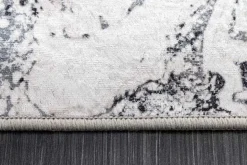 Design Teppich ART RUGS 230x160cm weiß grau Flachgewebe Indoor