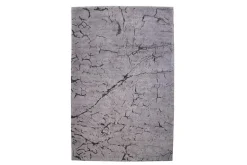 Design Teppich FIRE & EARTH 240x160cm grau Baumwolle