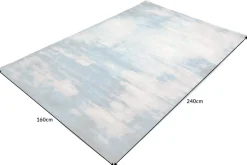 Design Teppich MARBLE 240x160cm schwarz gold Marmor-Optik Flachgewebe
