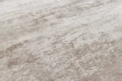 Design Teppich MODERN ART 150cm beige grau Used Look Vintage Baumwolle