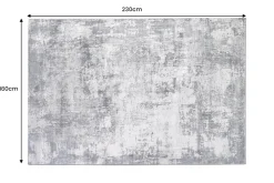 Design Teppich MODERN ART 230x160cm grau kupfer Kurzflor Indoor-Teppich