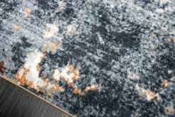 Design Teppich MODERN ART XXL 350x240cm grau kupfer Kurzflor Indoor-Teppich
