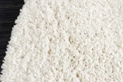 Design Teppich ORGANIC 180x120cm creme Hochflor Indoor-Teppich organische Form