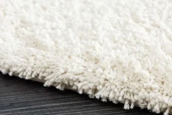Design Teppich ORGANIC 180x120cm creme Hochflor Indoor-Teppich organische Form