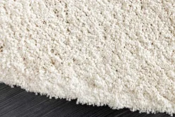 Design Teppich ORGANIC 180x120cm creme Hochflor Indoor-Teppich organische Form