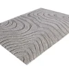 Design Teppich WAVE 240x170cm grau 3D-Effekt