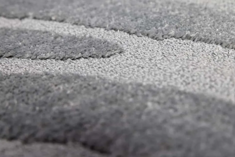 Design Teppich WAVE 240x170cm grau 3D-Effekt