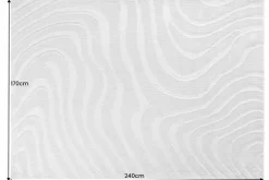 Design Teppich WAVE 240x170cm grau 3D-Effekt