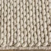 Design Teppich WOOL 240x160cm hellbeige aus Wolle
