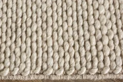 Design Teppich WOOL 240x160cm hellbeige aus Wolle