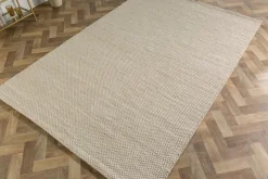 Design Teppich WOOL 240x160cm hellbeige aus Wolle