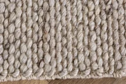 Design Teppich WOOL 240x160cm silbergrau aus Wolle
