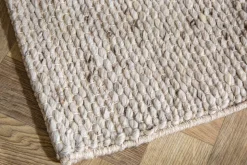 Design Teppich WOOL XXL 350x240cm silbergrau aus Wolle