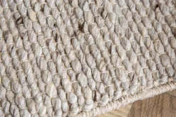 Design Teppich WOOL XXL 350x240cm silbergrau aus Wolle