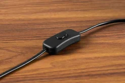 Design Tischlampe WILDLIFE 75cm schwarz gold rund Papagei Skulpturen mit Marmor-Fuß