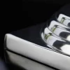 Design Vase GOAL 75cm silber Pflanzen Pokal Aluminium