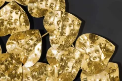 Design Wanddeko TREE OF LIFE XXL 170cm gold Metall handmade Ginkgo