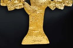 Design Wanddeko TREE OF LIFE XXL 170cm gold Metall handmade Ginkgo