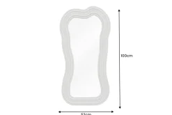 Design Wandspiegel ALICE II 100cm pastell greige