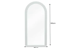Design Wandspiegel ART DECO 160cm salbeigrün