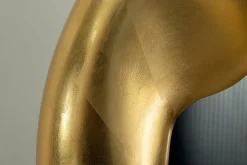 Design Wandspiegel AURA 95cm gold organische Form variabel aufhängbar