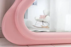 Design Wandspiegel CURVY 160cm rosa