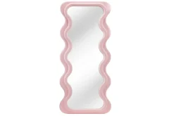 Design Wandspiegel CURVY 160cm rosa