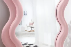 Design Wandspiegel CURVY 160cm rosa
