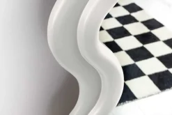 Design Wandspiegel CURVY 160cm weiß