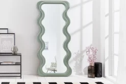 Design Wandspiegel CURVY 160cm salbeigrün