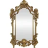 Design Wandspiegel OPULENT 150cm gold detailreiche Rahmenverzierung Modern Barock