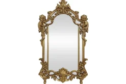 Design Wandspiegel OPULENT 150cm gold detailreiche Rahmenverzierung Modern Barock