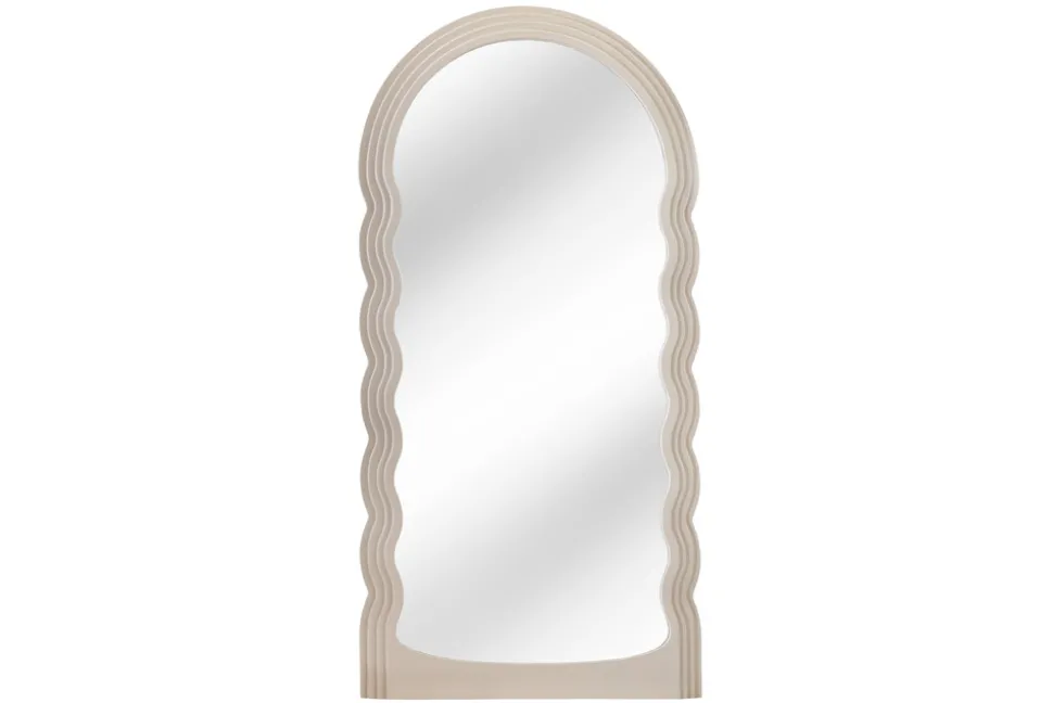 Design Wandspiegel WAVE 160cm greige