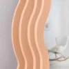 Design Wandspiegel WAVE 160cm apricot Pastell Rundbogen Spiegel