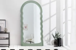 Design Wandspiegel WAVE 160cm salbeigrün