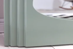 Design Wandspiegel WAVE 160cm salbeigrün