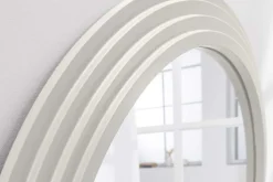 Design Wandspiegel WAVE 160cm weiß Rundbogen Spiegel