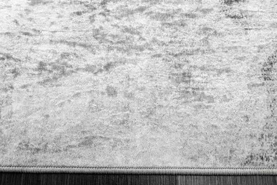 Design XXL Teppich ART RUGS 350x240cm grau weiß Flachgewebe Indoor