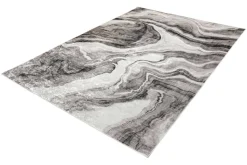 Design XXL Teppich ART RUGS 350x240cm grau weiß Flachgewebe Indoor