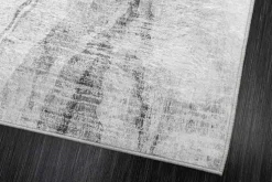 Design XXL Teppich ART RUGS 350x240cm grau weiß Flachgewebe Indoor