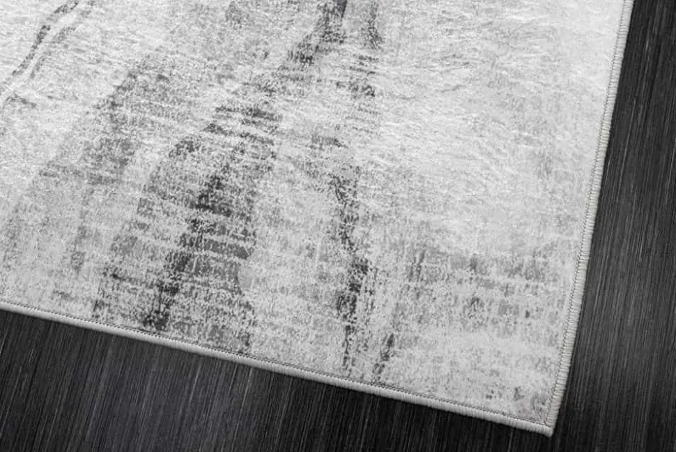 Design XXL Teppich ART RUGS 350x240cm grau weiß Flachgewebe Indoor